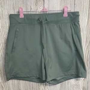 Yogalicious Olive Green Athletic Shorts